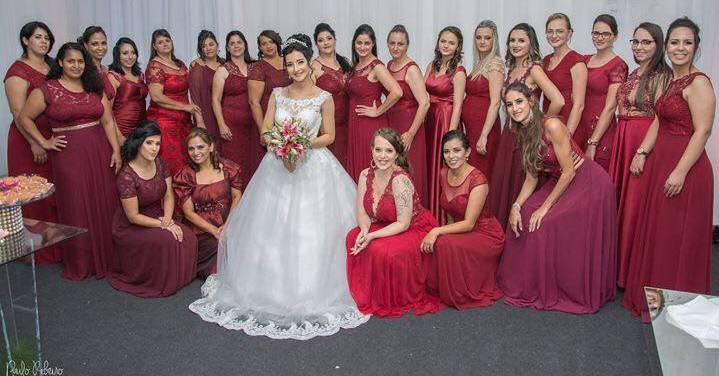 vestidos para madrinha na cor marsala